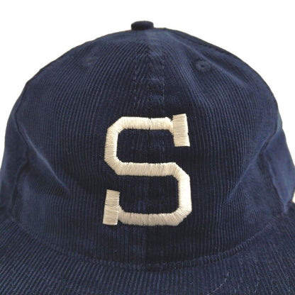 COOPERSTOWN BALL CAP / CORDUROY CAP / 1903 SPOKANE INDIANS  / NAVY / EXCLUSIVE / SOFT VISOR / SPECIAL ORDER MODEL / MADE IN USA