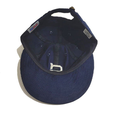 COOPERSTOWN BALL CAP / CORDUROY CAP / 1903 SPOKANE INDIANS  / NAVY / EXCLUSIVE / SOFT VISOR / SPECIAL ORDER MODEL / MADE IN USA