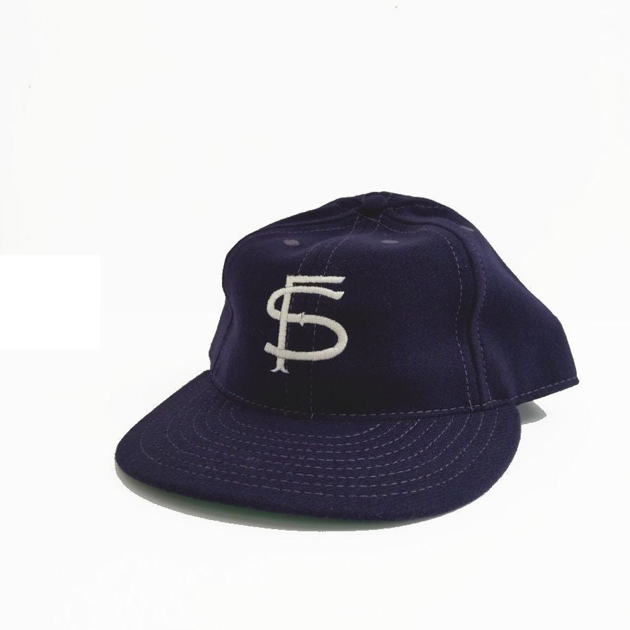 COOPERSTOWN BALL CAP / 1952 SANFRANCISCO SEALS / NAVY / WOOL FLANNEL / FITTED / 5 SIZE / MADE IN USA