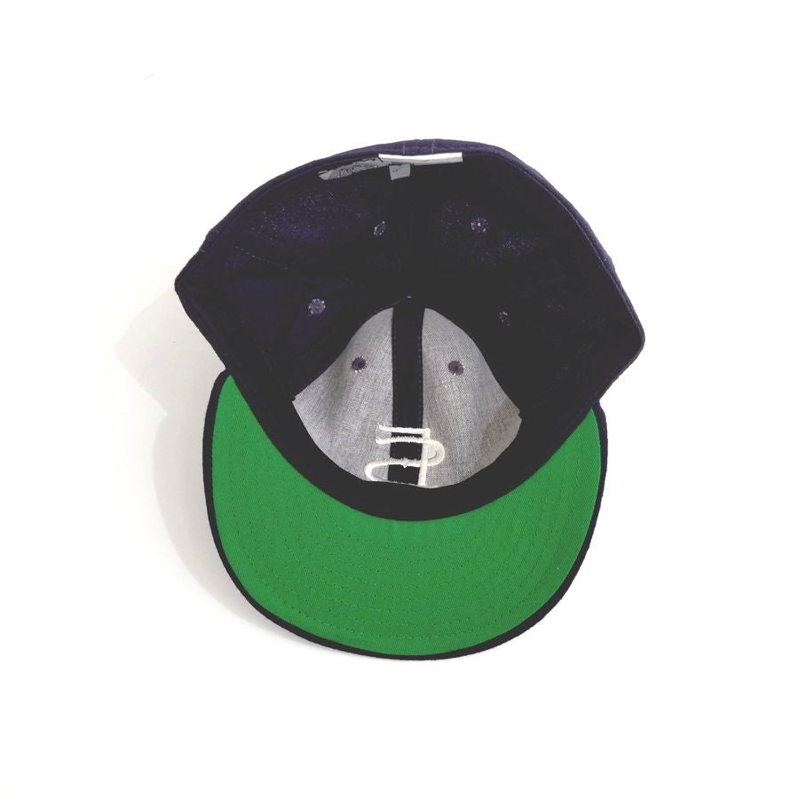 COOPERSTOWN BALL CAP / 1952 SANFRANCISCO SEALS / NAVY / WOOL FLANNEL / FITTED / 5 SIZE / MADE IN USA