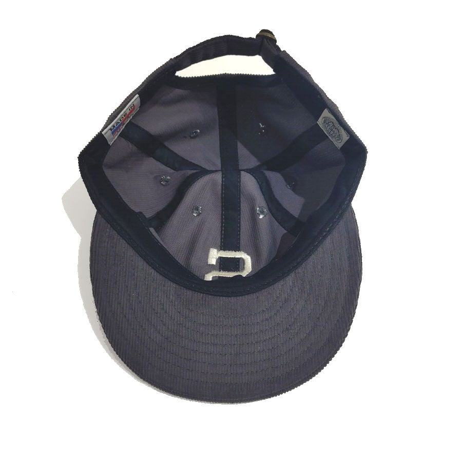 COOPERSTOWN BALL CAP / CORDUROY CAP / 1903 SPOKANE INDIANS  / GRAY / EXCLUSIVE / SOFT VISOR / SPECIAL ORDER MODEL / MADE IN USA