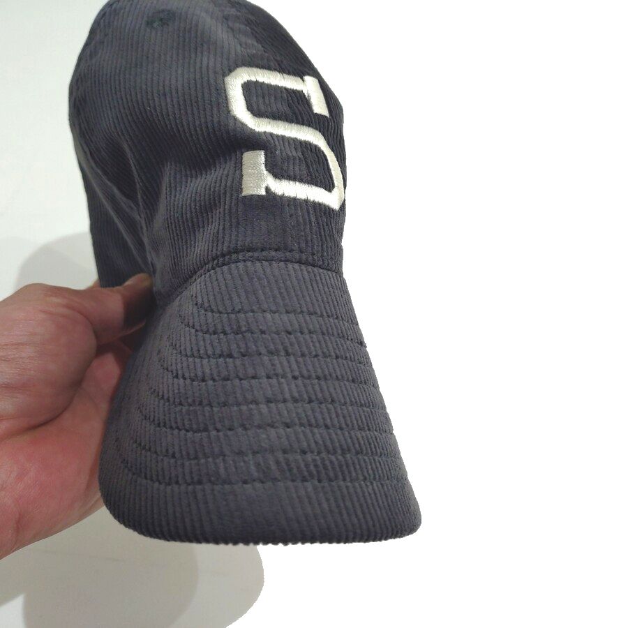 COOPERSTOWN BALL CAP / CORDUROY CAP / 1903 SPOKANE INDIANS  / GRAY / EXCLUSIVE / SOFT VISOR / SPECIAL ORDER MODEL / MADE IN USA