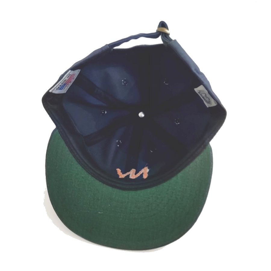 COOPERSTOWN BALL CAP / CHAIN STITCH ORIGINAL NY LOGO / BEEFY BRUSHED BULL DENIM CAP / 2COLOR / 12OZ / MADE IN USA