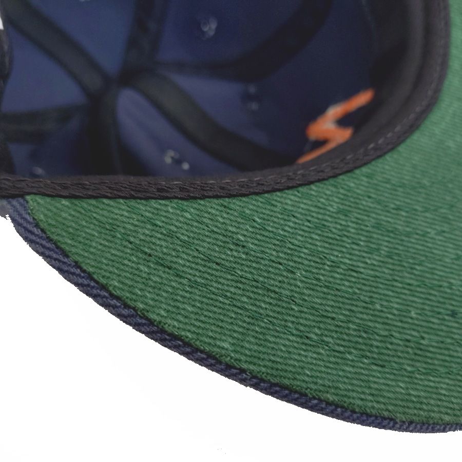 COOPERSTOWN BALL CAP / CHAIN STITCH ORIGINAL NY LOGO / BEEFY BRUSHED BULL DENIM CAP / 2COLOR / 12OZ / MADE IN USA