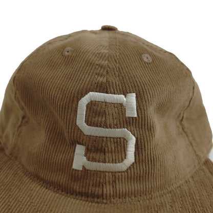 COOPERSTOWN BALL CAP / CORDUROY CAP / 1903 SPOKANE INDIANS  / KHAKI / EXCLUSIVE / SOFT VISOR / SPECIAL ORDER MODEL / MADE IN USA