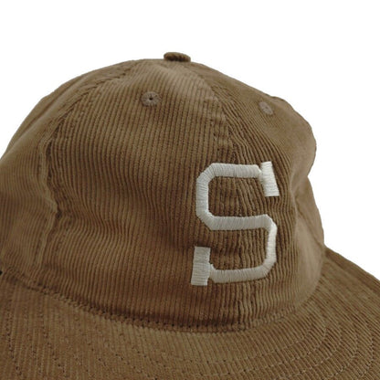 COOPERSTOWN BALL CAP / CORDUROY CAP / 1903 SPOKANE INDIANS  / KHAKI / EXCLUSIVE / SOFT VISOR / SPECIAL ORDER MODEL / MADE IN USA