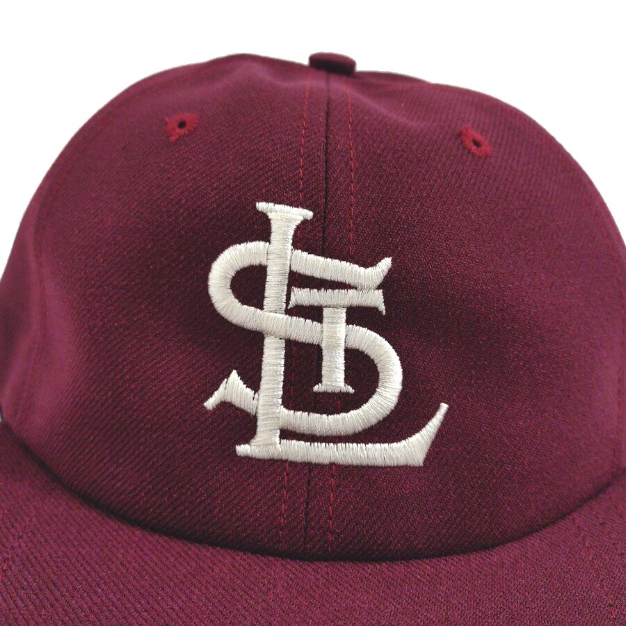 COOPERSTOWN BALL CAP / 1946 ST.LOUIS CARDINALS / WOOL SAGE / MAROON , DARK BROWN / SNAP / EXCLUSIVE / MADE IN USA