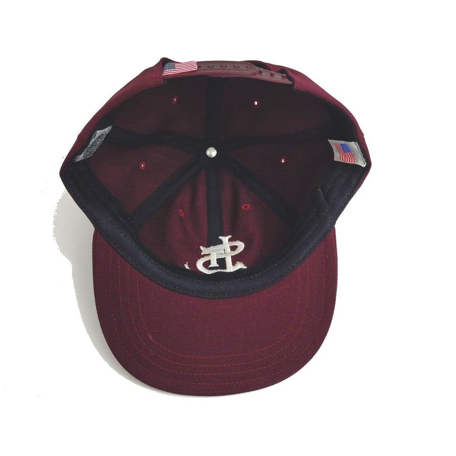 COOPERSTOWN BALL CAP / 1946 ST.LOUIS CARDINALS / WOOL SAGE / MAROON , DARK BROWN / SNAP / EXCLUSIVE / MADE IN USA