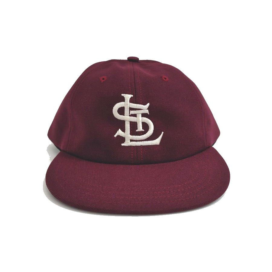 COOPERSTOWN BALL CAP / 1946 ST.LOUIS CARDINALS / WOOL SAGE / MAROON , DARK BROWN / SNAP / EXCLUSIVE / MADE IN USA