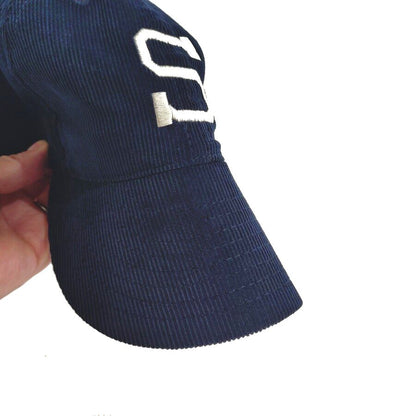 COOPERSTOWN BALL CAP / CORDUROY CAP / 1903 SPOKANE INDIANS  / NAVY / EXCLUSIVE / SOFT VISOR / SPECIAL ORDER MODEL / MADE IN USA