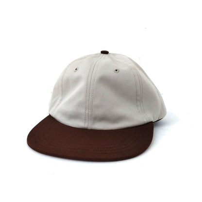 COOPERSTOWN BALL CAP / STONE×BROWN /3 INCH BASEBALL CAP / HARD / MADE IN USA