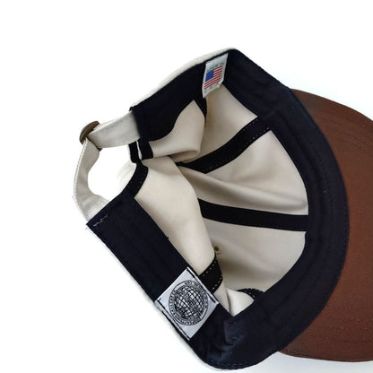 COOPERSTOWN BALL CAP / STONE×BROWN /3 INCH BASEBALL CAP / HARD / MADE IN USA