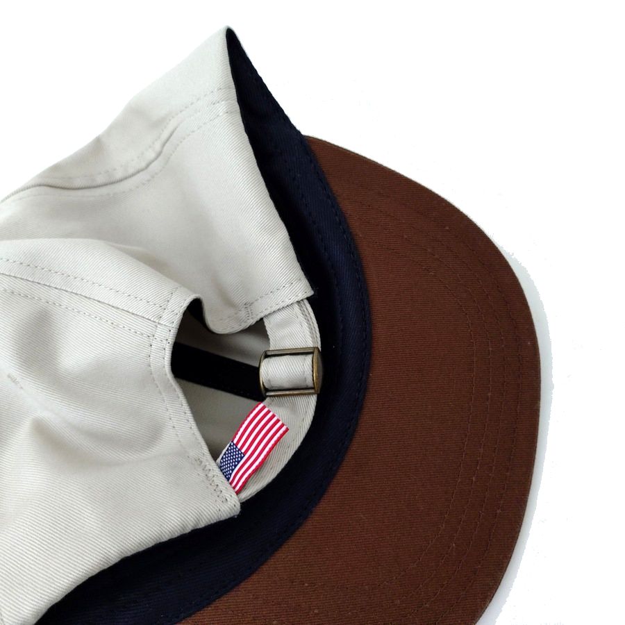 COOPERSTOWN BALL CAP / STONE×BROWN /3 INCH BASEBALL CAP / HARD / MADE IN USA