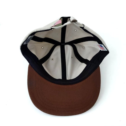 COOPERSTOWN BALL CAP / STONE×BROWN /3 INCH BASEBALL CAP / HARD / MADE IN USA