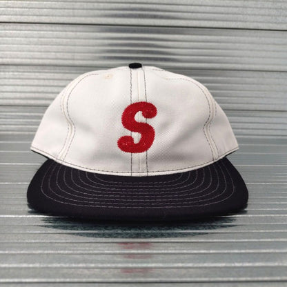 COOPERSTOWN BALL CAP / 2-TONE BASEBALL CAP / STITCH / WHITE×BLACK / ORGINAL S / SNAP / MADE IN USA