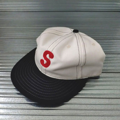 COOPERSTOWN BALL CAP / 2-TONE BASEBALL CAP / STITCH / WHITE×BLACK / ORGINAL S / SNAP / MADE IN USA