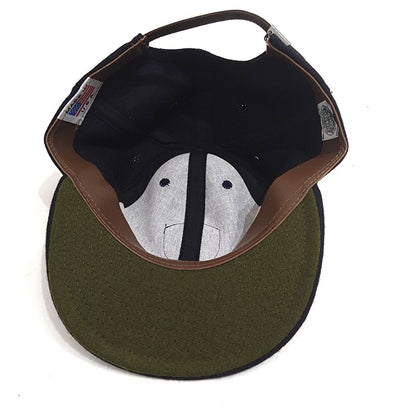 COOPERSTOWN BALL CAP / MINNESOTA TWINS / NAVY / VINTAGE PATCH / WOOL FLANNEL / LEATHER STRAP / MADE IN USA