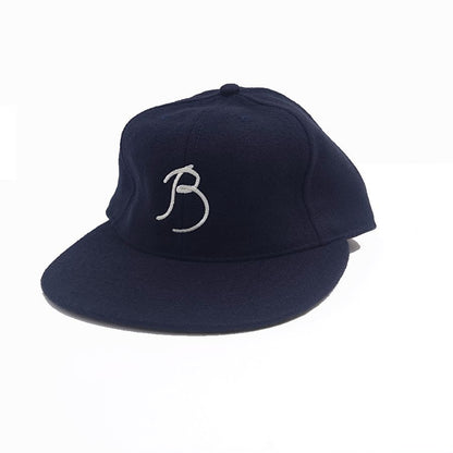 COOPERSTOWN BALL CAP / 1915 BROOKLYN TIP TOPS / NAVY / WOOL FLANNEL / LEATHER STRAP / MADE IN USA