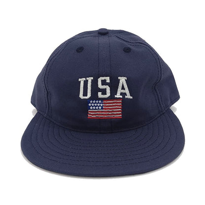 COOPERSTOWN BALL CAP / USA STAR&STRIPE / SOFT / SPECIAL ORDER / SNAP / NAVY / MADE IN USA