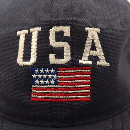 COOPERSTOWN BALL CAP / USA STAR&STRIPE / SOFT / SPECIAL ORDER / SNAP / NAVY / MADE IN USA
