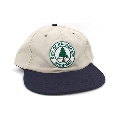 COOPERSTOWN BALL CAP / 1949 KALAMAZOO LASSIES / STONE×NAVY【SPECIAL ORDER COLOR】MADE IN USA