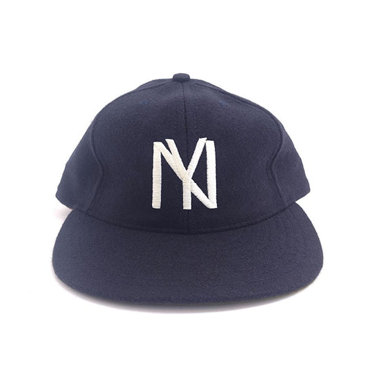 COOPERSTOWN BALL CAP / 1935 NEWYORK BLACK YANKEES / NAVY / WOOL FLANNEL / LEATHER STRAP / MADE IN USA