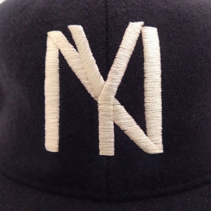 COOPERSTOWN BALL CAP / 1935 NEWYORK BLACK YANKEES / NAVY / WOOL FLANNEL / LEATHER STRAP / MADE IN USA