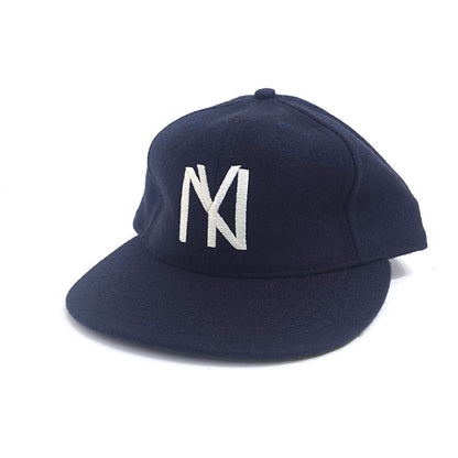 COOPERSTOWN BALL CAP / 1935 NEWYORK BLACK YANKEES / NAVY / WOOL FLANNEL / LEATHER STRAP / MADE IN USA