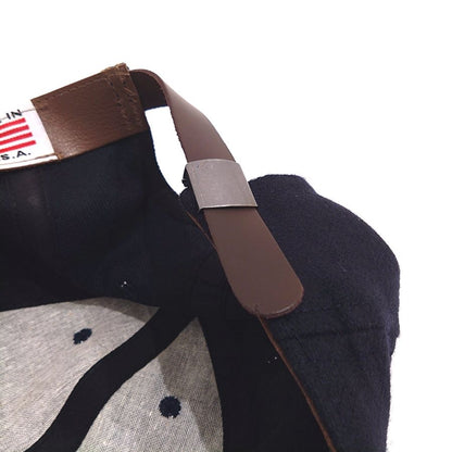 COOPERSTOWN BALL CAP / 1948 BIRMINGHAM BLACK BARONS / NAVY / WOOL FLANNEL / LEATHER STRAP / MADE IN USA